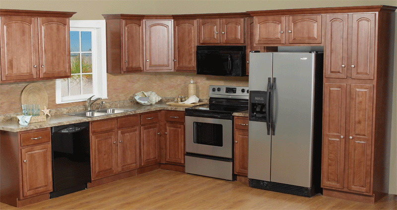 Solid wood kitchen cabinet