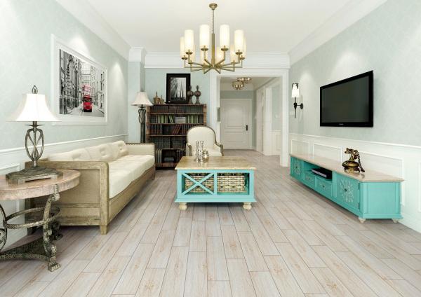 Wooden ceramic floor tiles