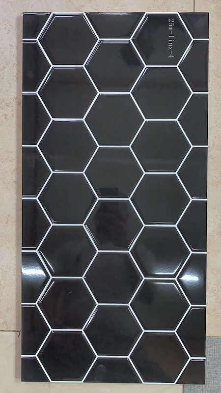 black wall ceramic